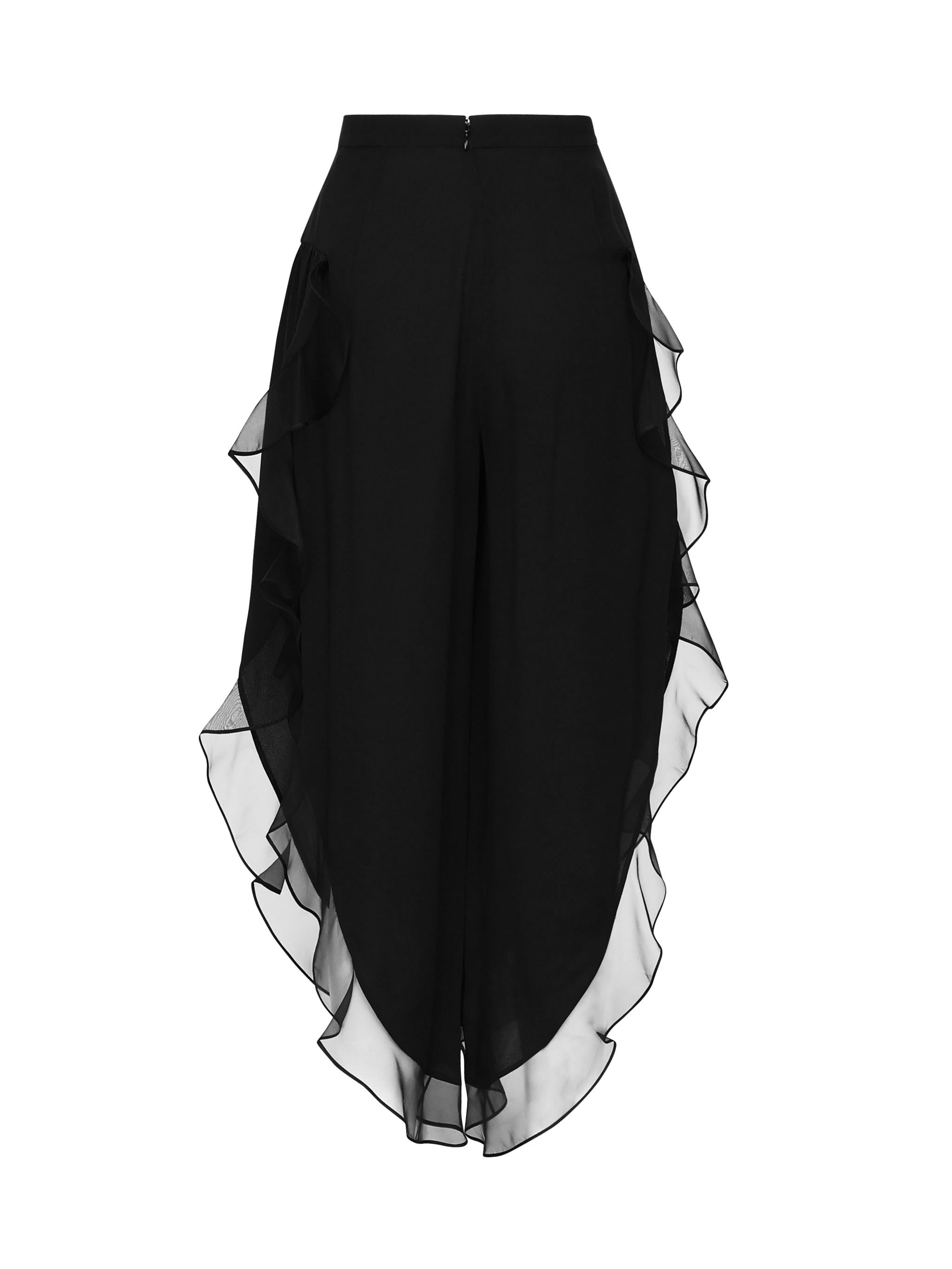 Pantaloni Balloon in Georgette 6B0RB6E0 1MH0NO VALENTINO GARAVANI