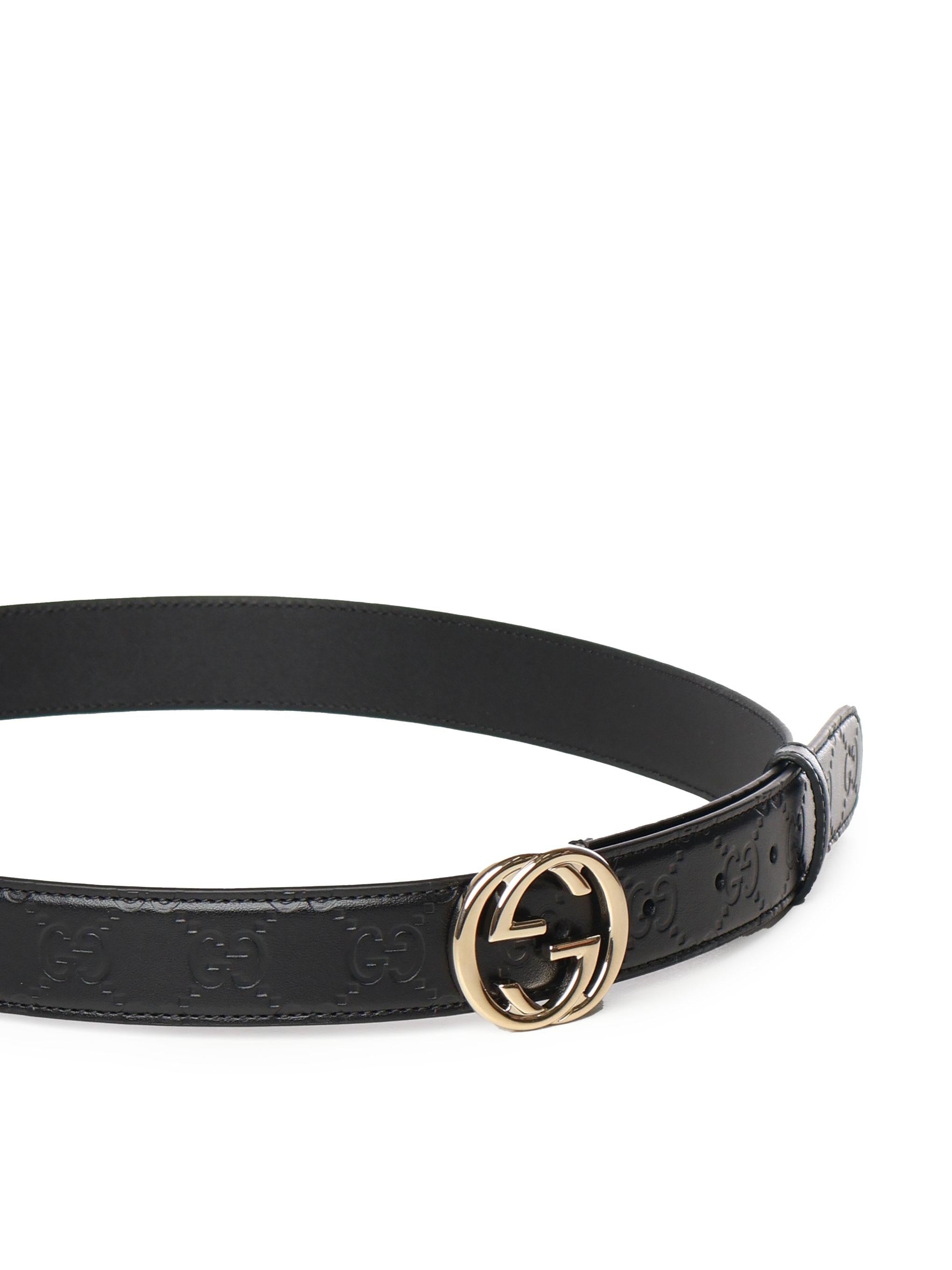 Cintura con fibbia Incrocio GG 813008 AAD5L1000 GUCCI