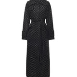 Trench con strass e borchie 106154 A30WZ99 PINKO