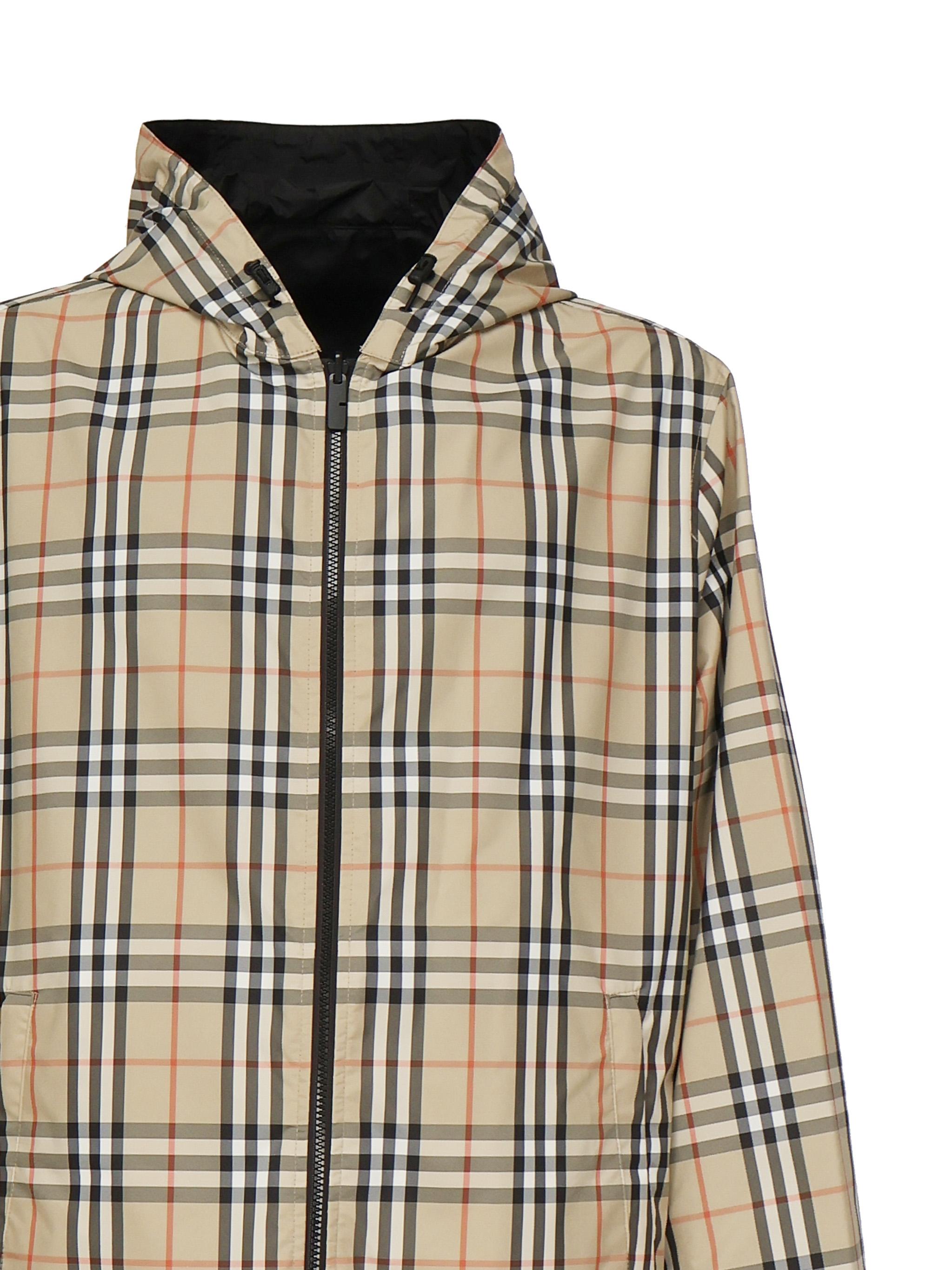 Giacca reversibile Check<BR/> 8110371 B9368 BURBERRY