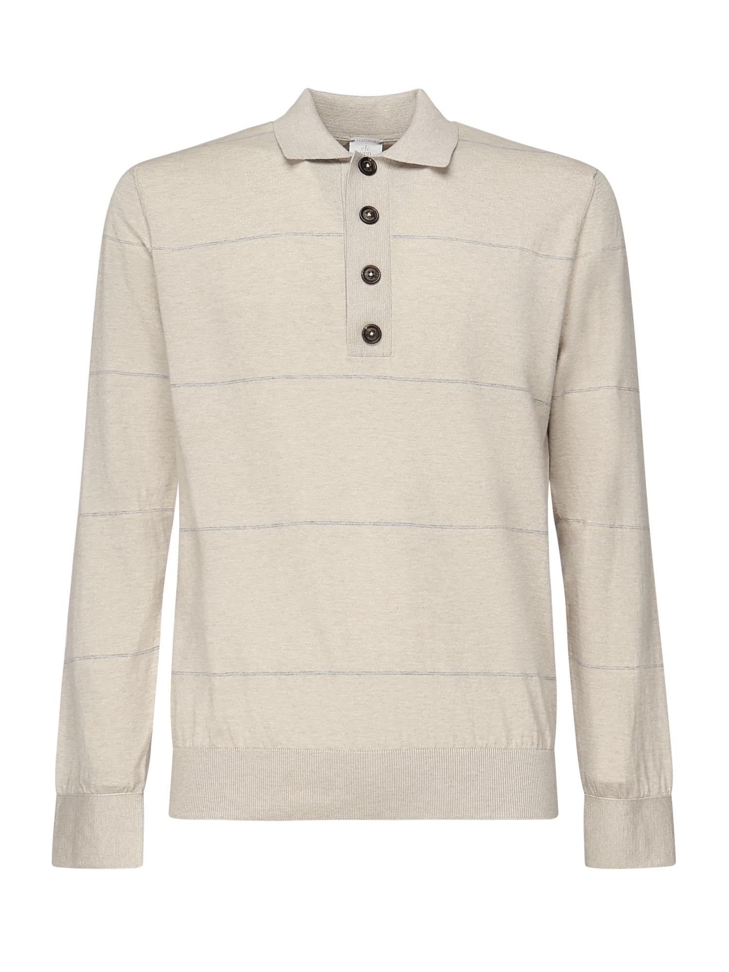 Polo maniche lunghe a righe L76POLL12MAG0L031 02-13 ELEVENTY