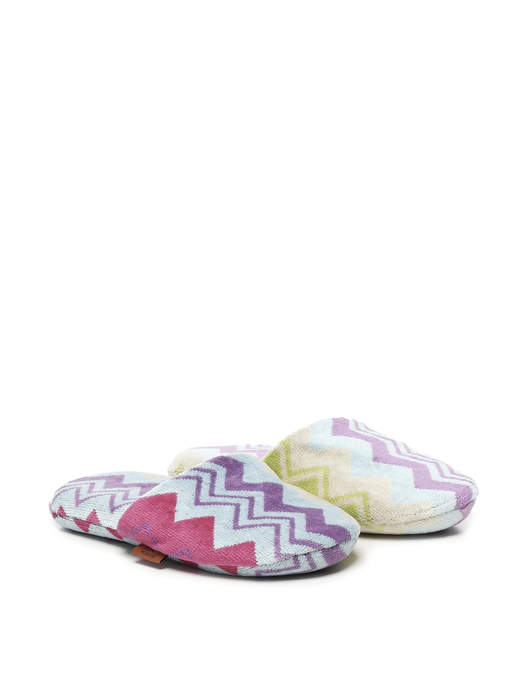 Pantofole Giacomo in spugna di cotone 1D3OG00005 T59 MISSONI HOME