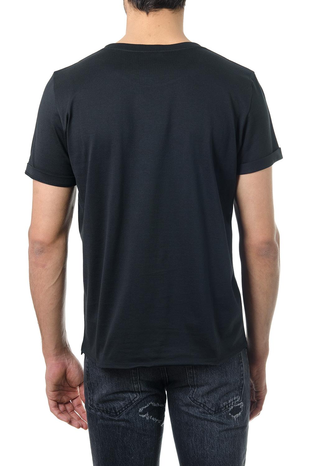 T-shirt logo in cotone 464572 YB2DQ1000 SAINT LAURENT