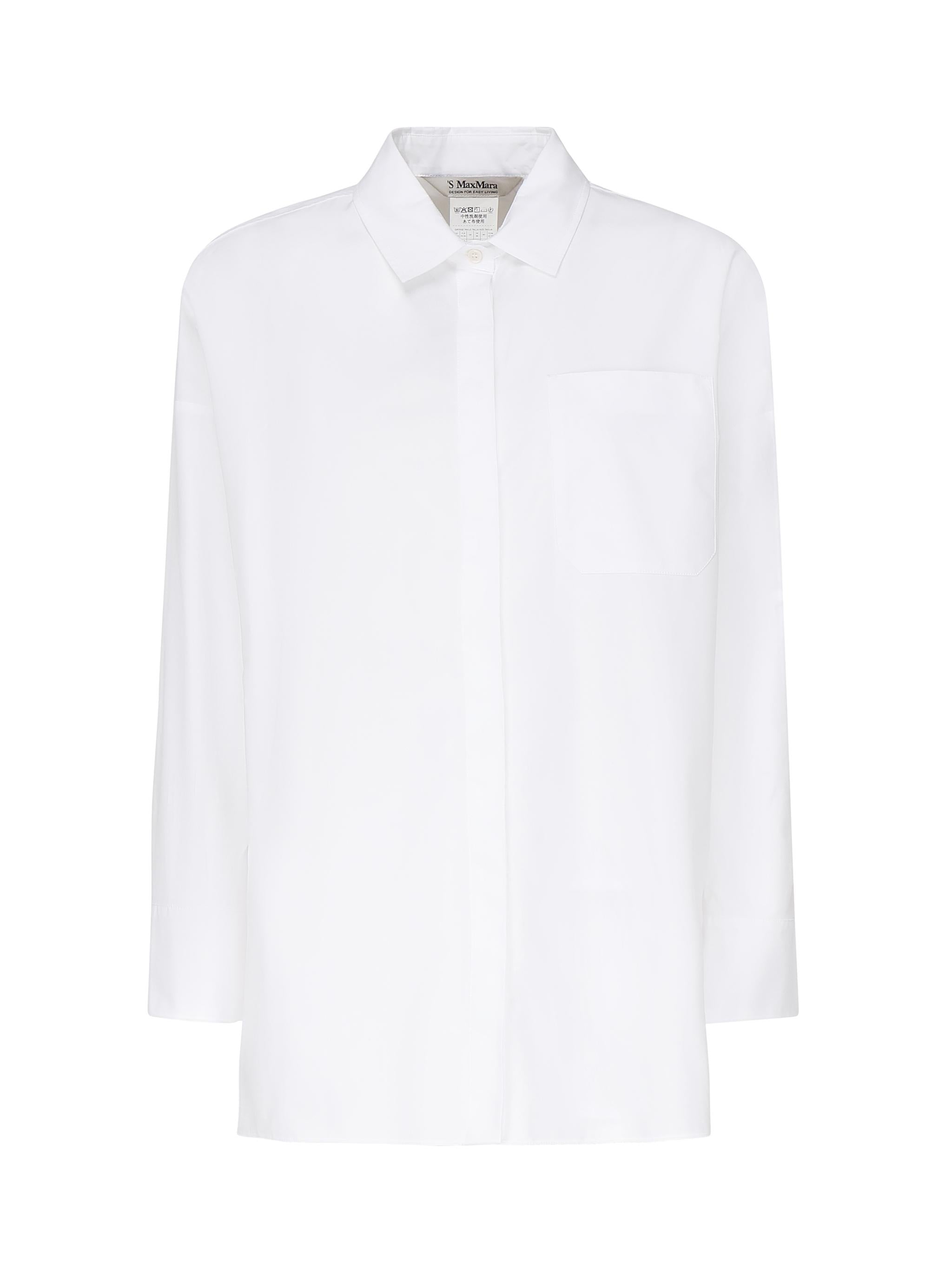 Camicia dritta in popeline 2519191013600 001 'S MAX MARA