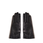 Guanti corti Cassandre in pelle di agnello e cashmere 7603413 YO6801080 SAINT LAURENT