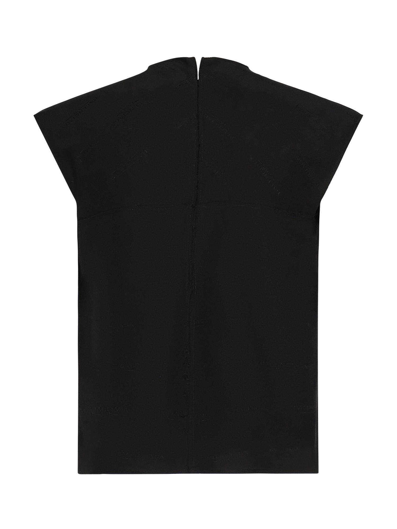 Top smanicato in jacquard di seta 838750 TSN091000 BALENCIAGA