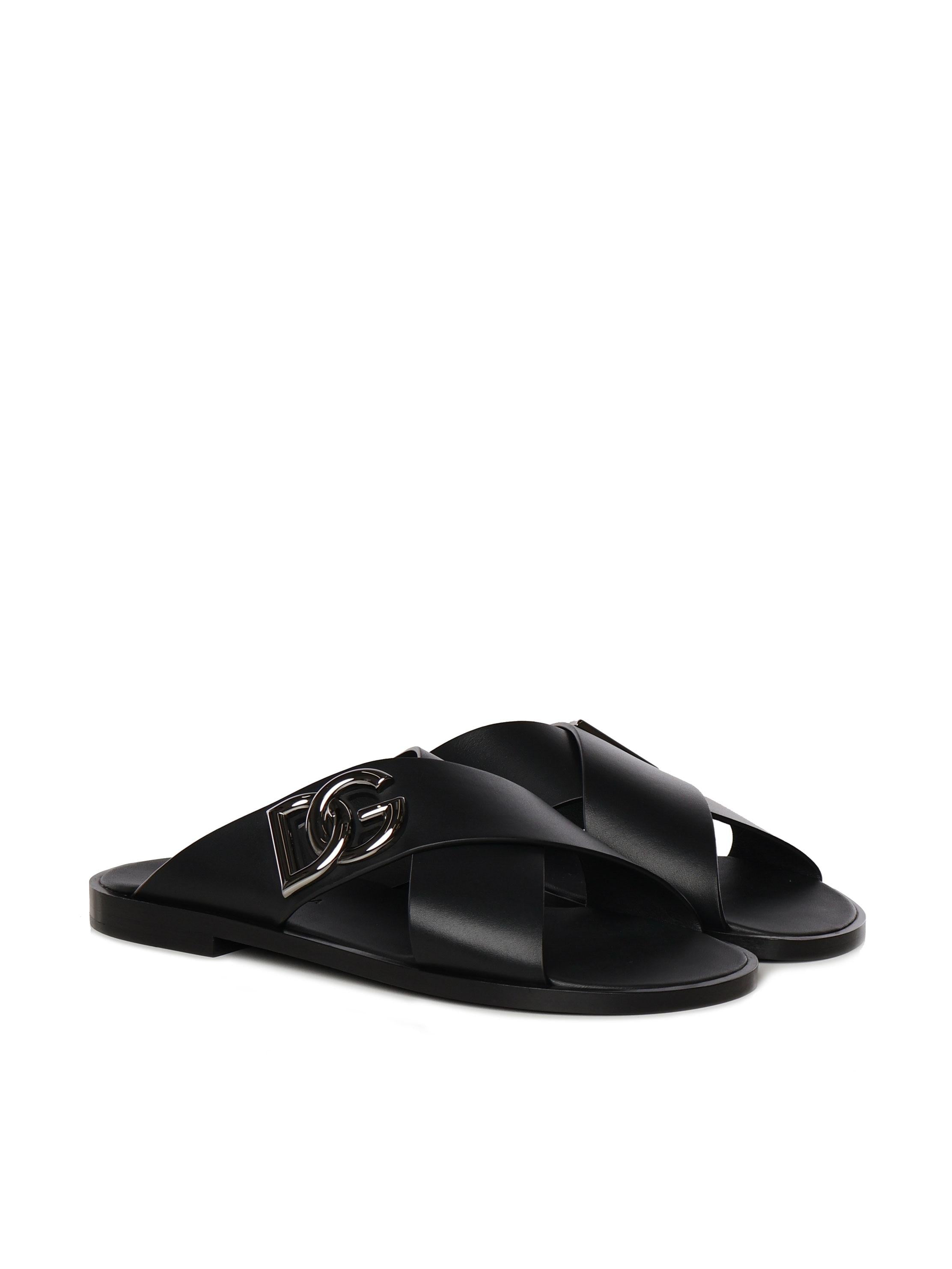 Sandalo in pelle di vitello A80440 AO60280999 DOLCE & GABBANA