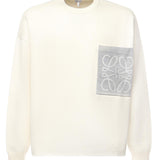 Maglia Anagram in misto cotone con tasca H526Y14KLS 2145 LOEWE