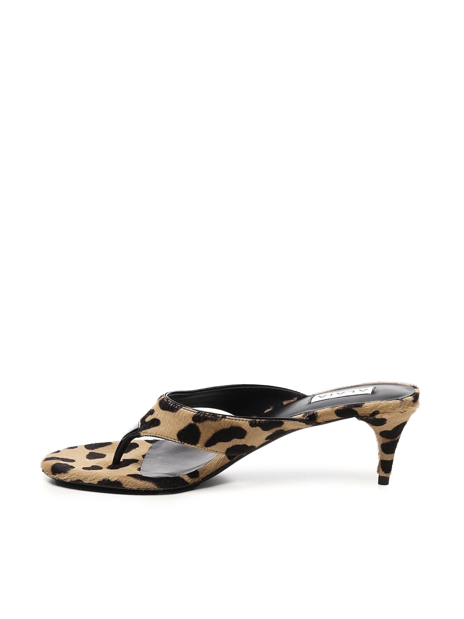 Mules Infradito animalier AA3S132CK205 157 ALAIA