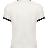 T-shirt in cotone con logo 125JTS017JS0203 B211 COURREGES