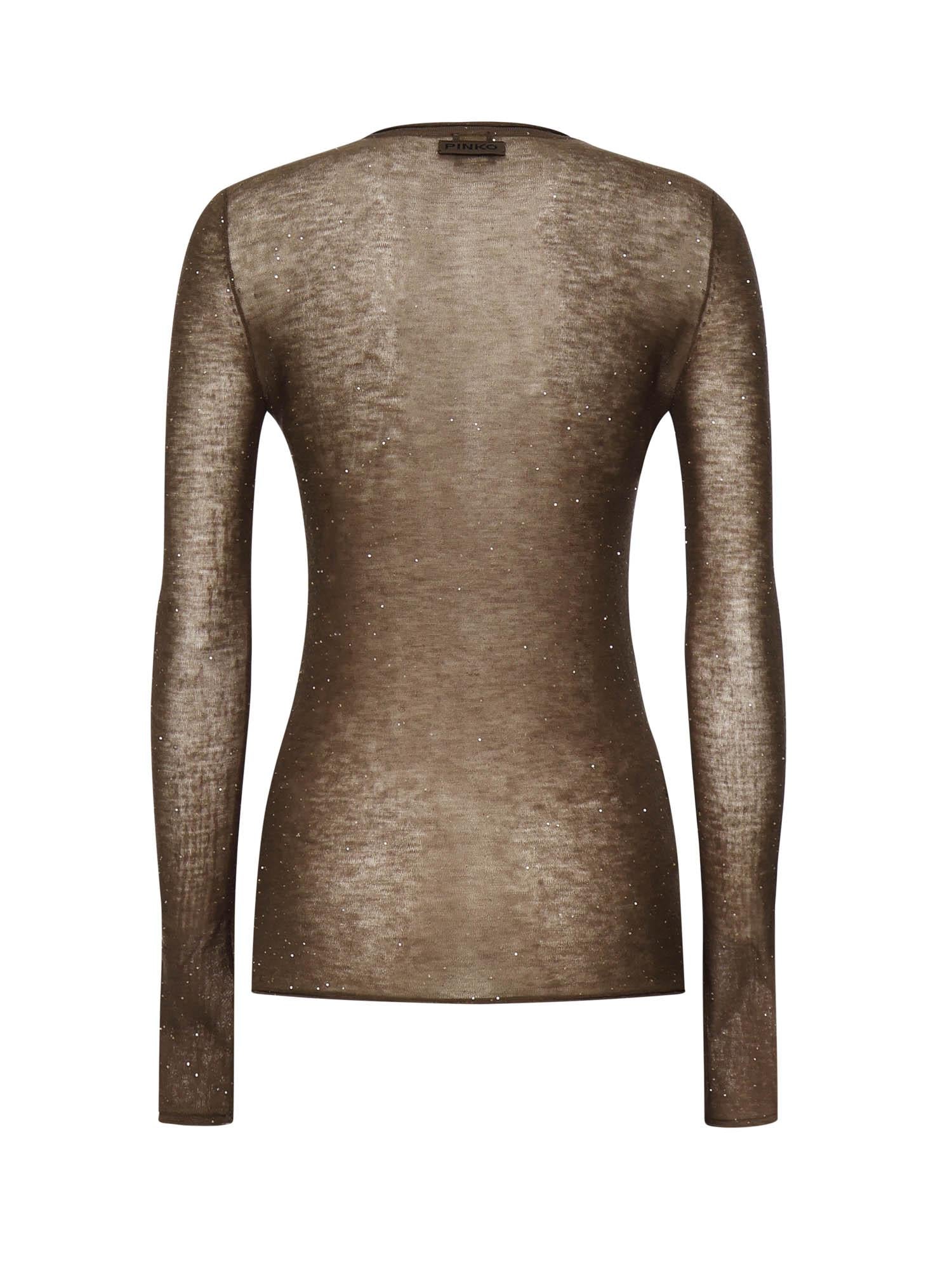 Maglia Pico con micro paillettes 105398 A2PML73 PINKO