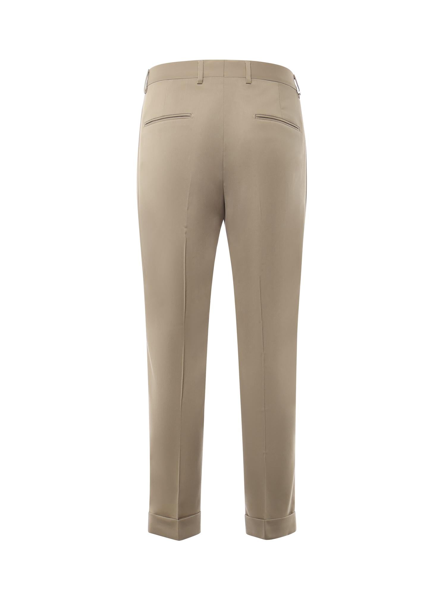 Pantaloni sartoriali in gabardine di misto lana<BR/> ALEXANDER SHORTER RISV MLRBEIGE BEABLE
