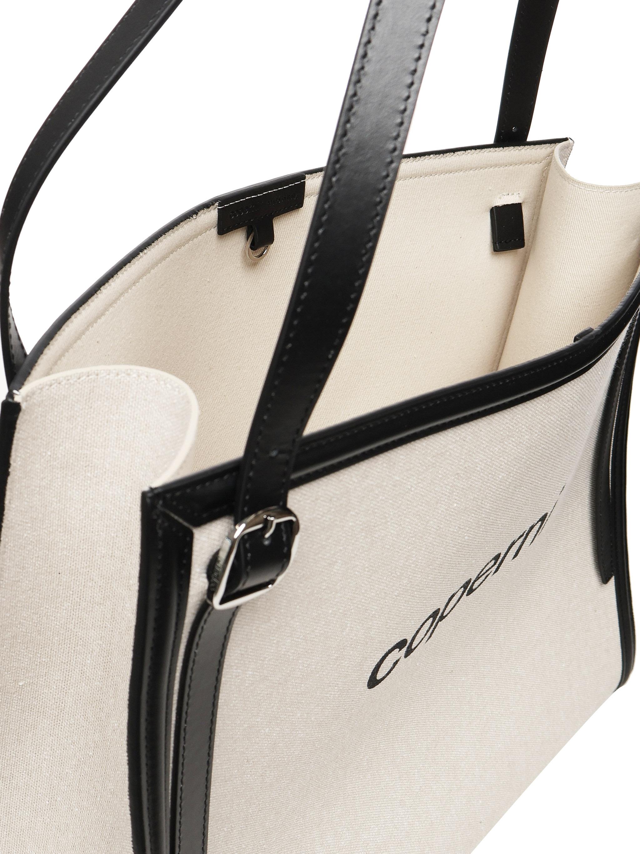 Borsa tote con logo COPBA77F2027 BEI COPERNI