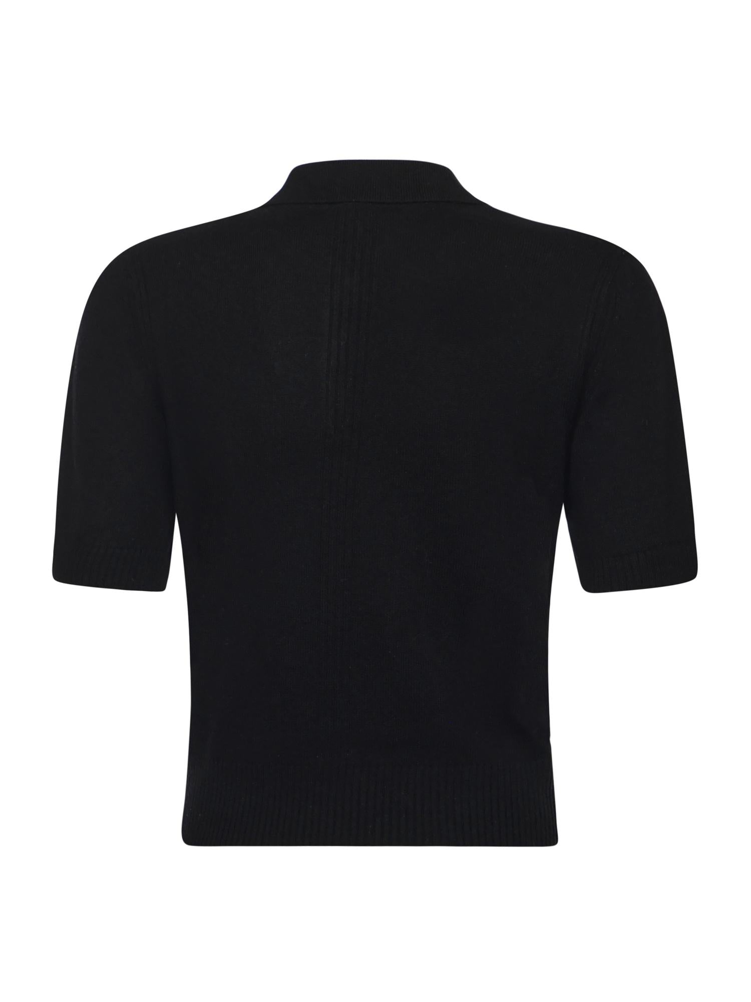 Maglia stile polo con logo 105450 A2Q9Z99 PINKO