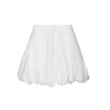 Minigonna balloon in popeline 105183 A2LDZ04 PINKO