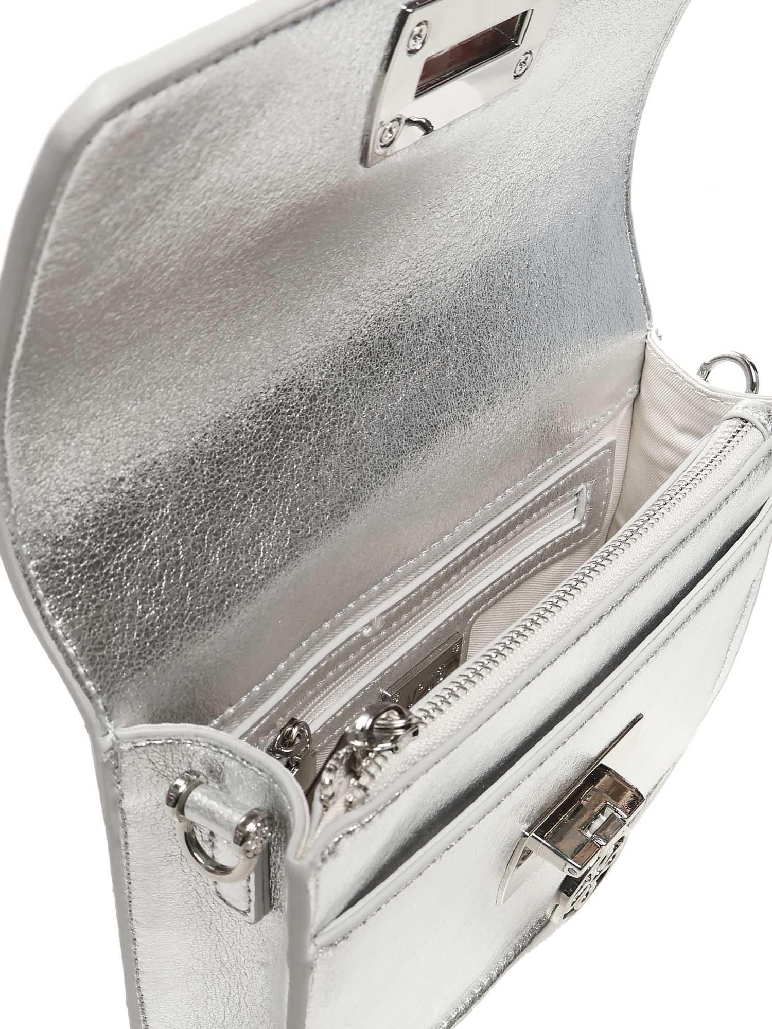 Borsa Party con logo 73BS9F002MET PARTYARGENTO V° 73