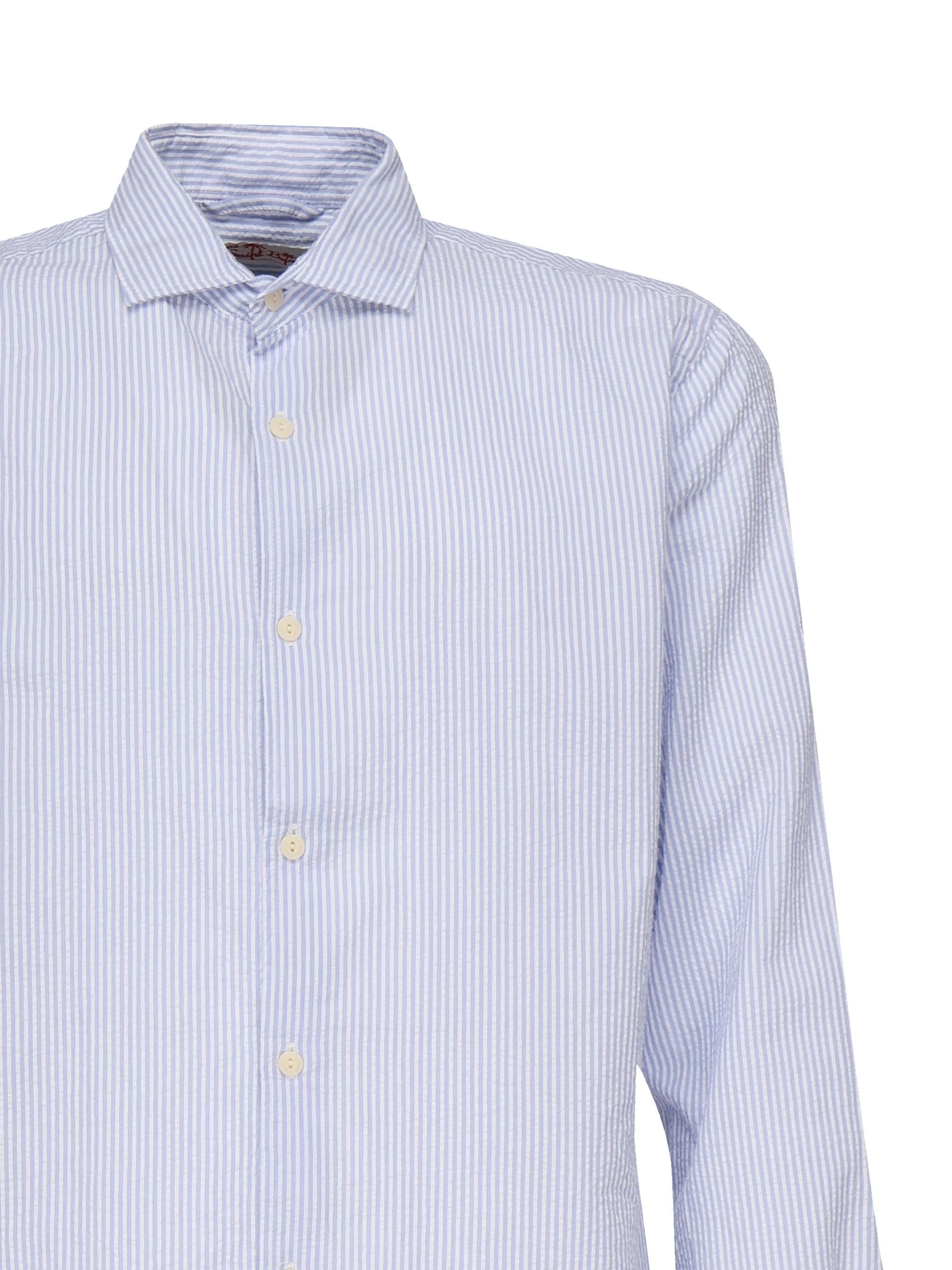 Camicia Pamplona a righe in lino PAMP001 01068H MC2 SAINT BARTH