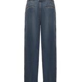 Jeans con pinces in denim AA9P1257D007B 517 ALAIA