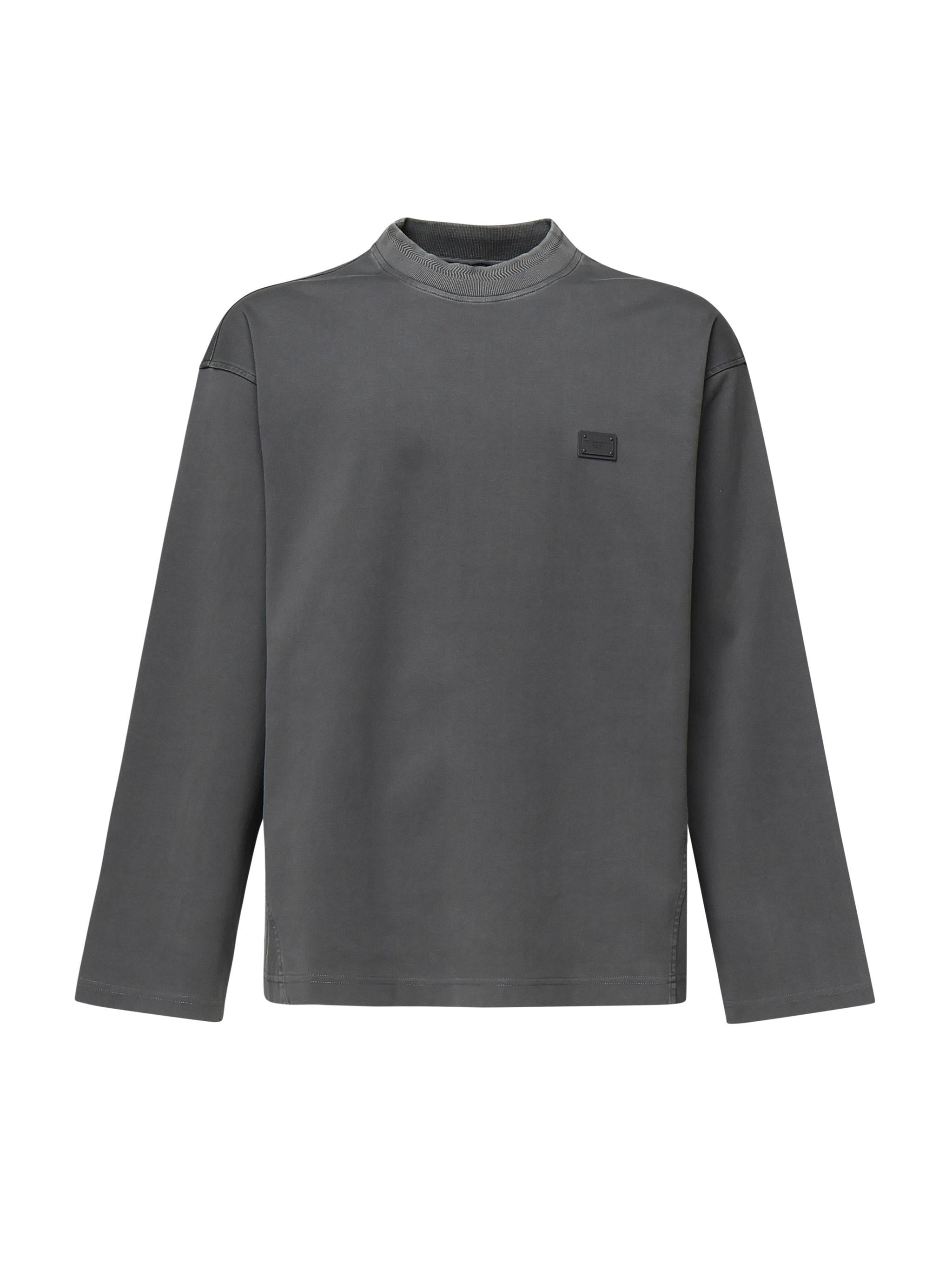 Felpa in cotone con logo G9BLST G7N7GN0352 DOLCE & GABBANA