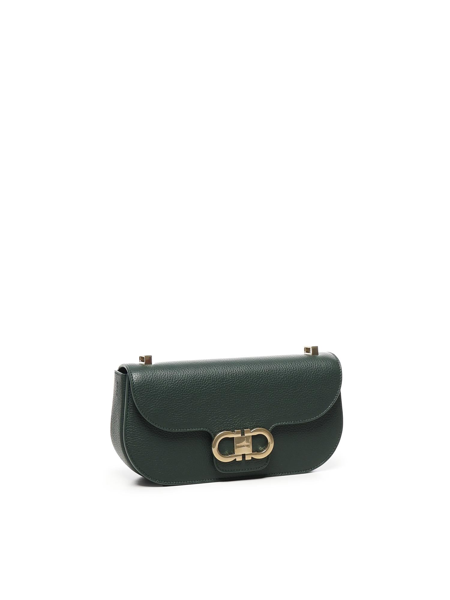 Mini bag a tracolla Double Gancini 21A073 784612005 FERRAGAMO