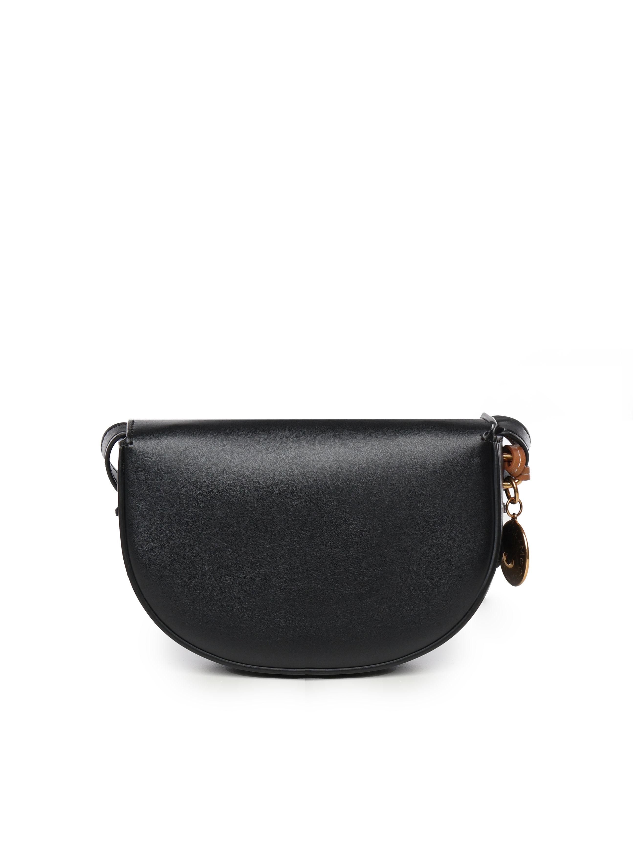Borsa a spalla small con cuciture a sopraggitto Frayme 7B0092 WP03801000 STELLA McCARTNEY