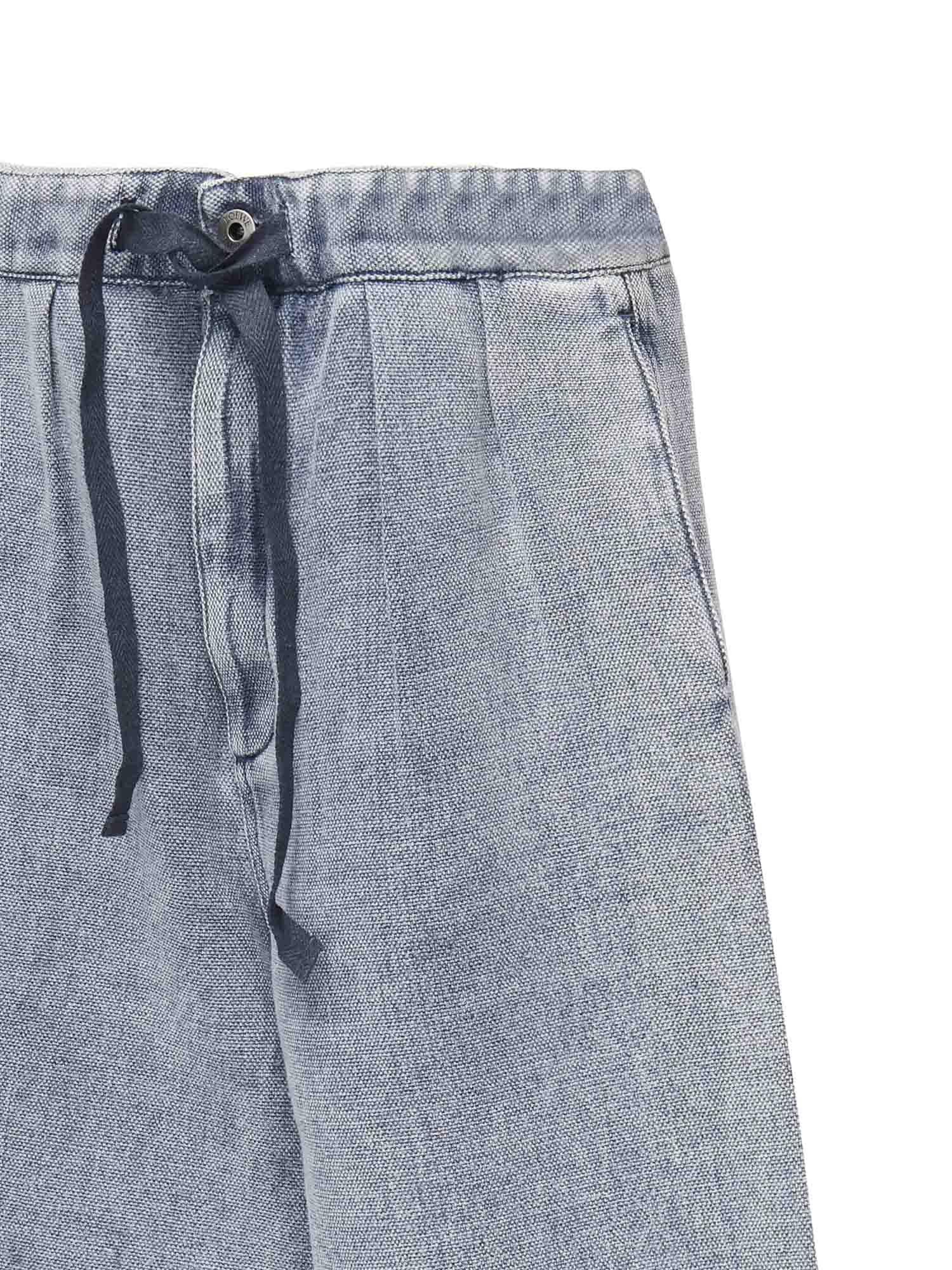 Pantaloni in cotone e lino H526Y11W97 1360 LOEWE