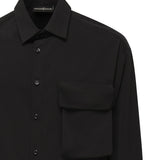 Camicia Wolf con tasca sul petto WOLF -NERO GIULIANO GALIANO