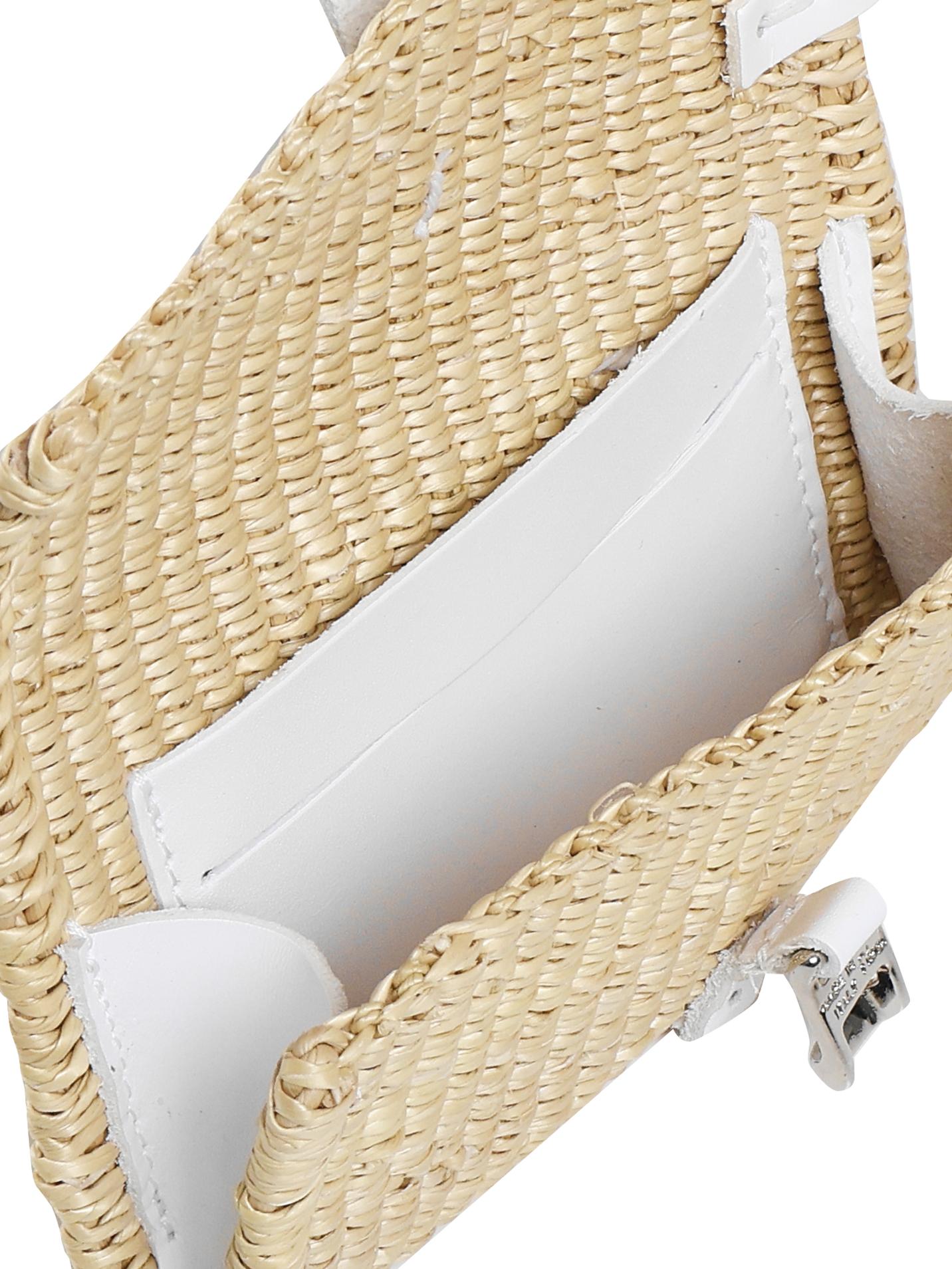 Purse bag in fibra naturale PURSE CUIR PURC_COT_NWHCUNATURAL X WHITE MUUN