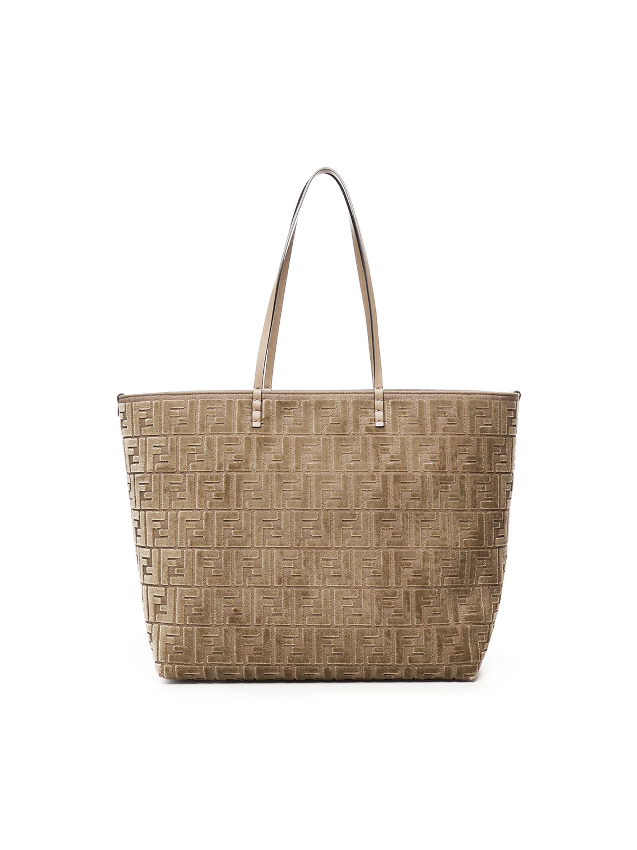 Tote bag velluto FF jacquard 8BH425 AT14F1QDO FENDI