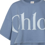 T-shirt cropped con logo CHC25AJH09183 40Q CHLOÉ