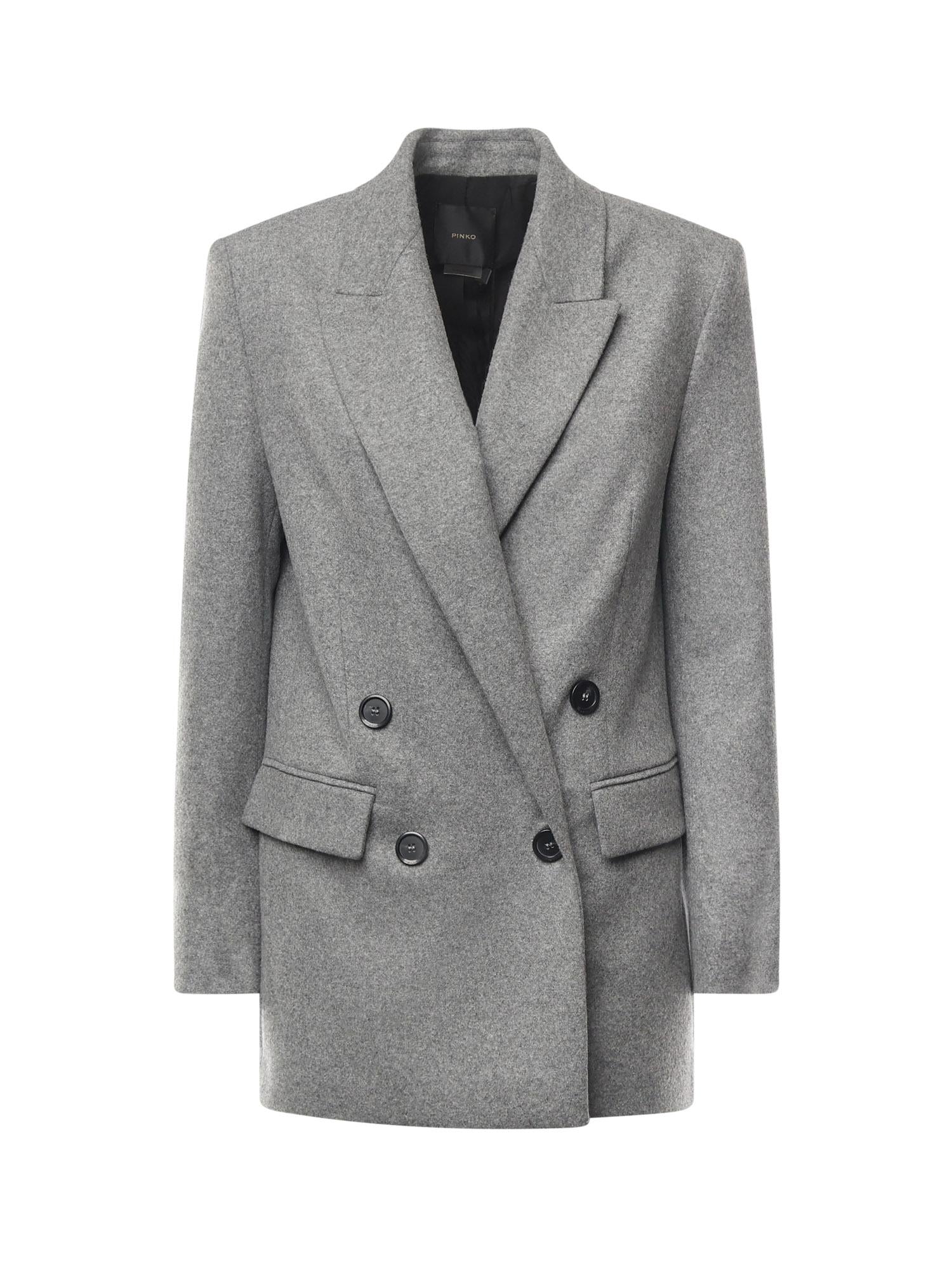 Giacca doppiopetto in misto lana 106099 A2ZUI76 PINKO