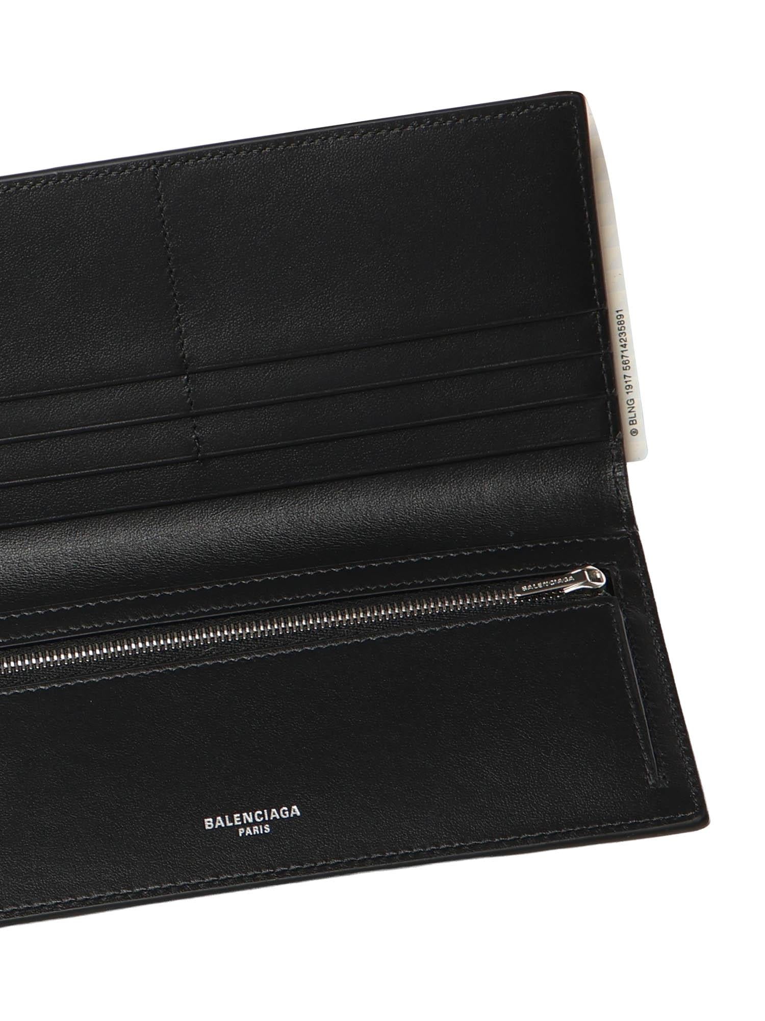 Portafoglio Passport con logo 787774 2AA3R1000 BALENCIAGA