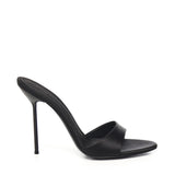 Mules Lidia in raso PX836XTSAT BLACK PARIS TEXAS