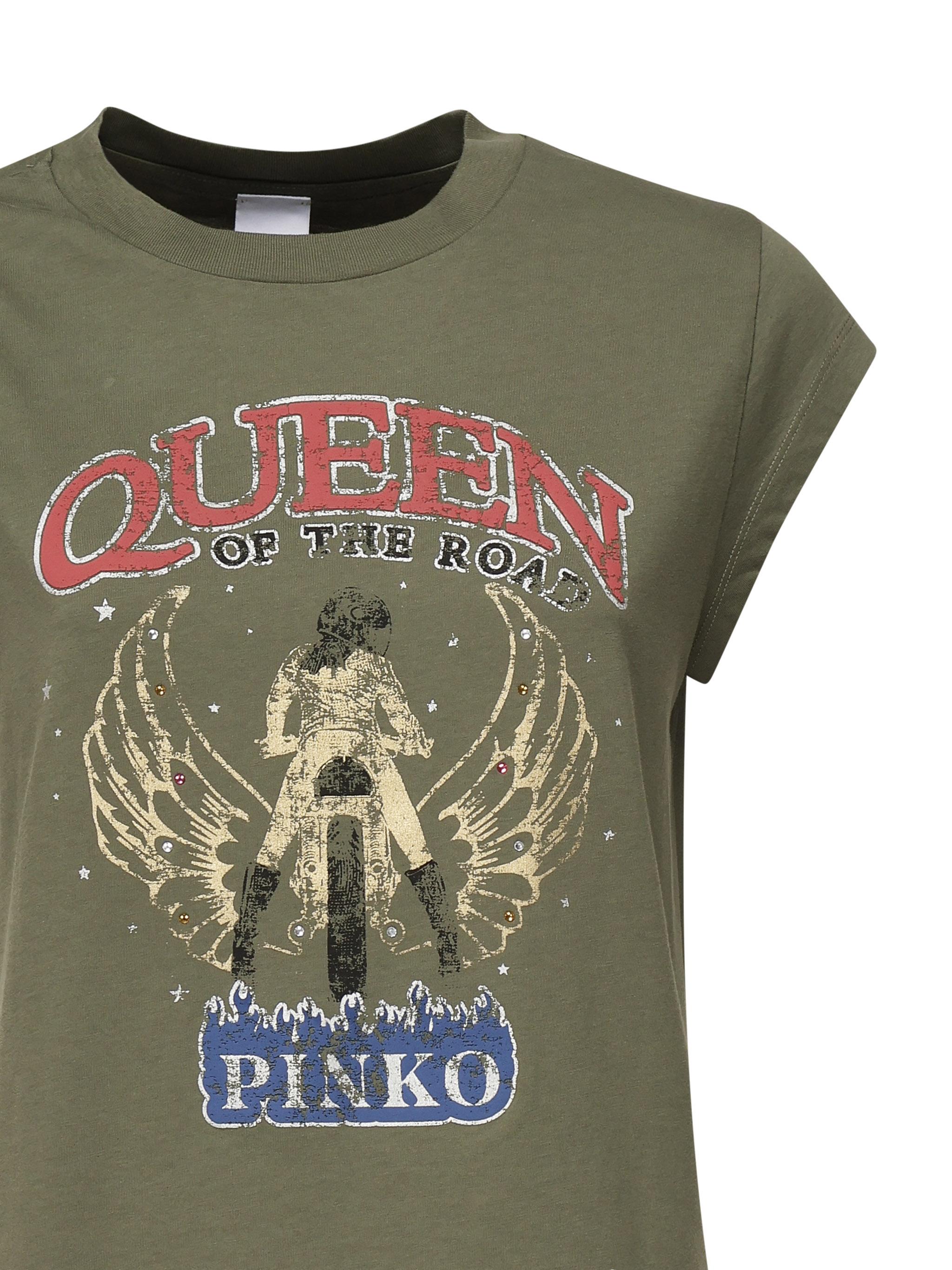 T-shirt con stampa 104603 A2DAV49 PINKO