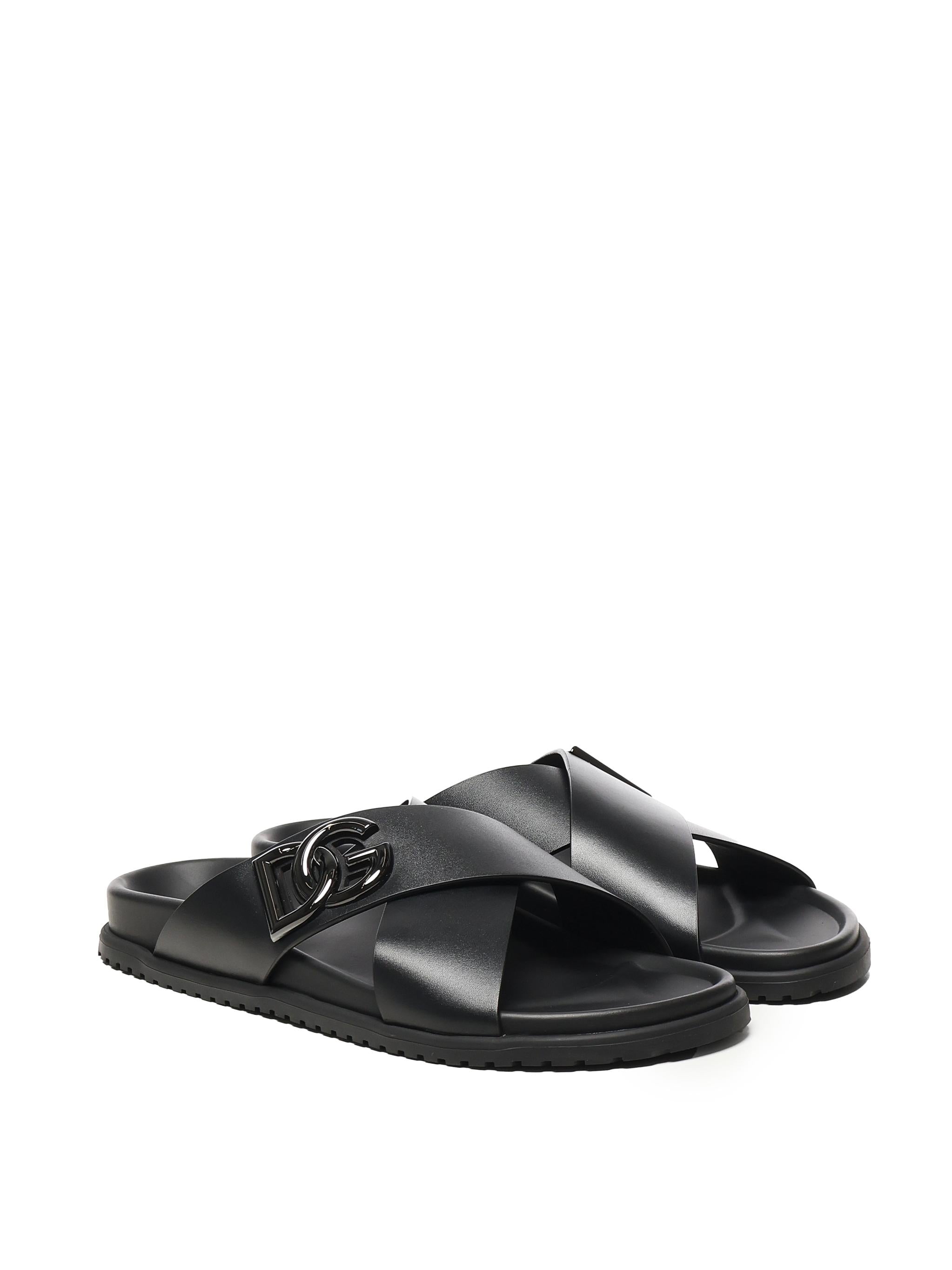 Sandalo in pelle di Vitello A80525 A9Q6780999 DOLCE & GABBANA