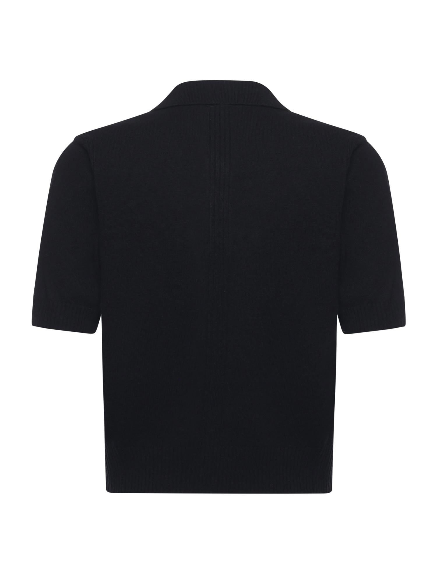 Maglia stile polo con logo 105450 A2Q9Z99 PINKO