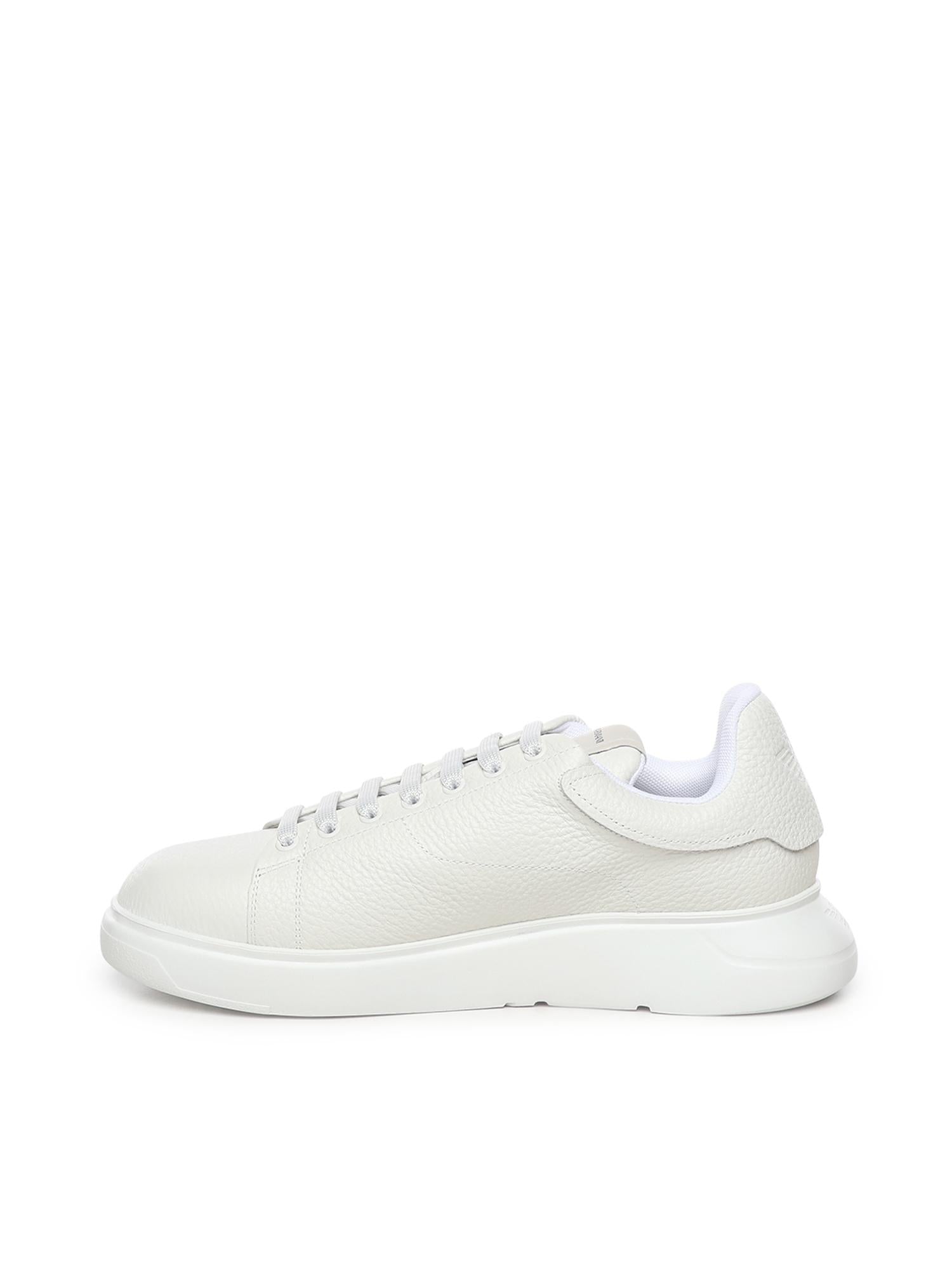 Sneaker in pelle con logo EM003663 AF19999U0001 EMPORIO ARMANI