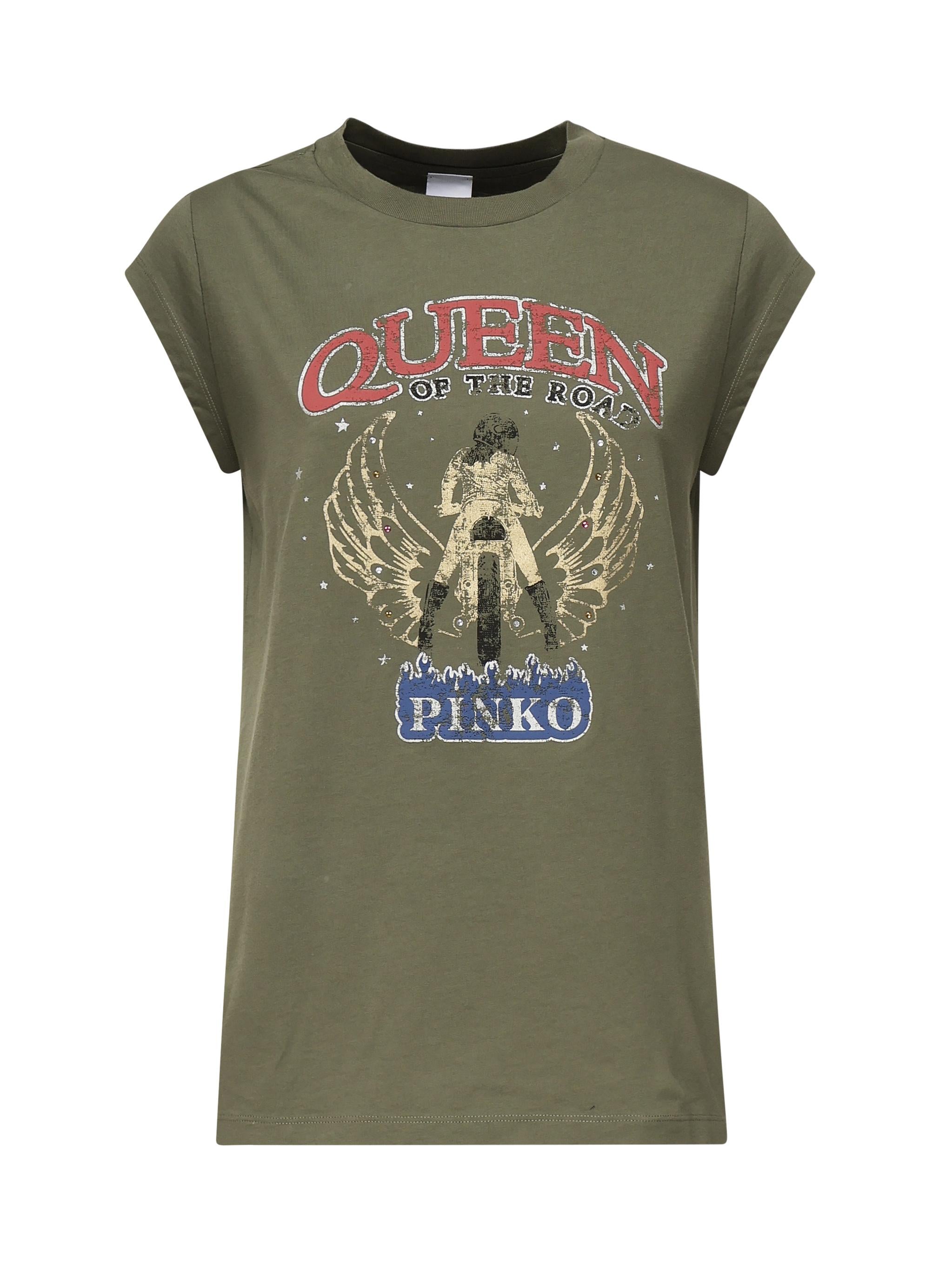 T-shirt con stampa 104603 A2DAV49 PINKO
