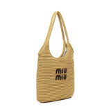 Tote bag IVY con logo 5BG231 ACQYF04GL MIU MIU