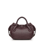 Borsa in pelle con logo<BR/> BIBP9E702 PRUGNA BIASIA