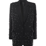 Blazer con cristalli e perle 105411 A2PNZ99 PINKO
