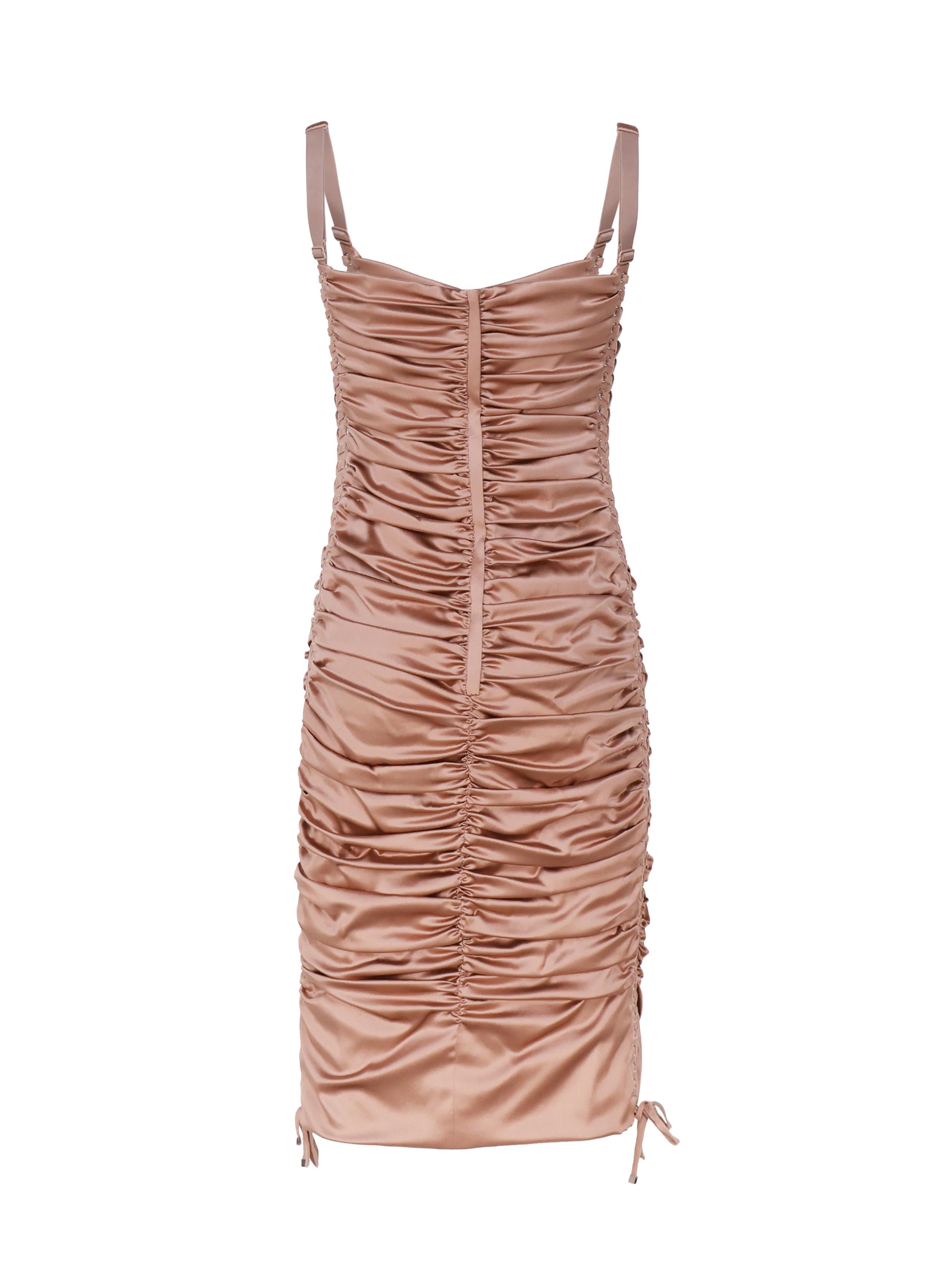 Abito midi in seta stretch F69R6T FURAGM0216 DOLCE & GABBANA
