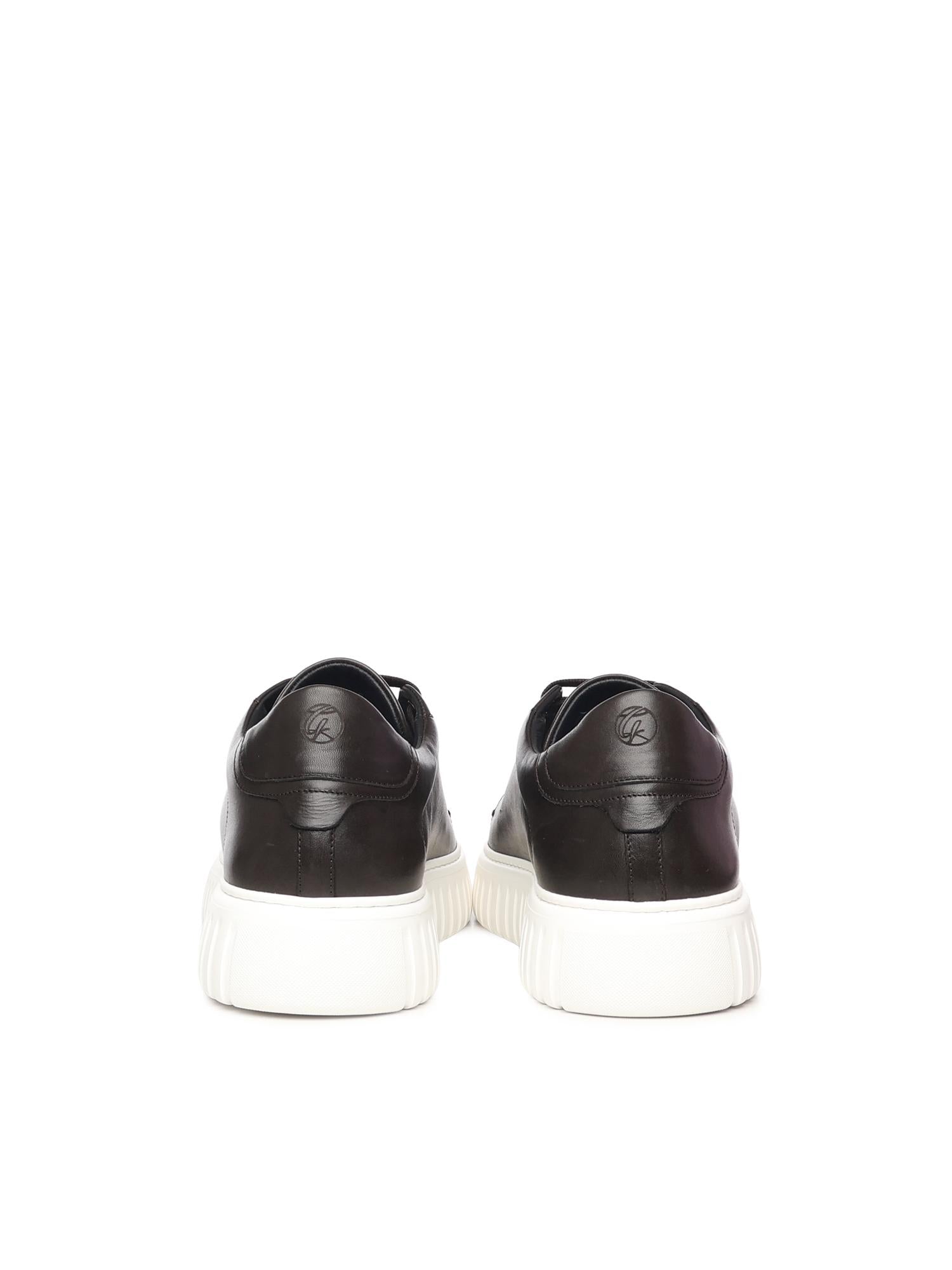 sneakers Mars in pelle MARS NAPPABROWN GIULIANO GALIANO