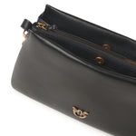 Borsa a tracolla Mini One, Two, Three Bag in pelle<BR/> 105883 A0QOZ99Q PINKO