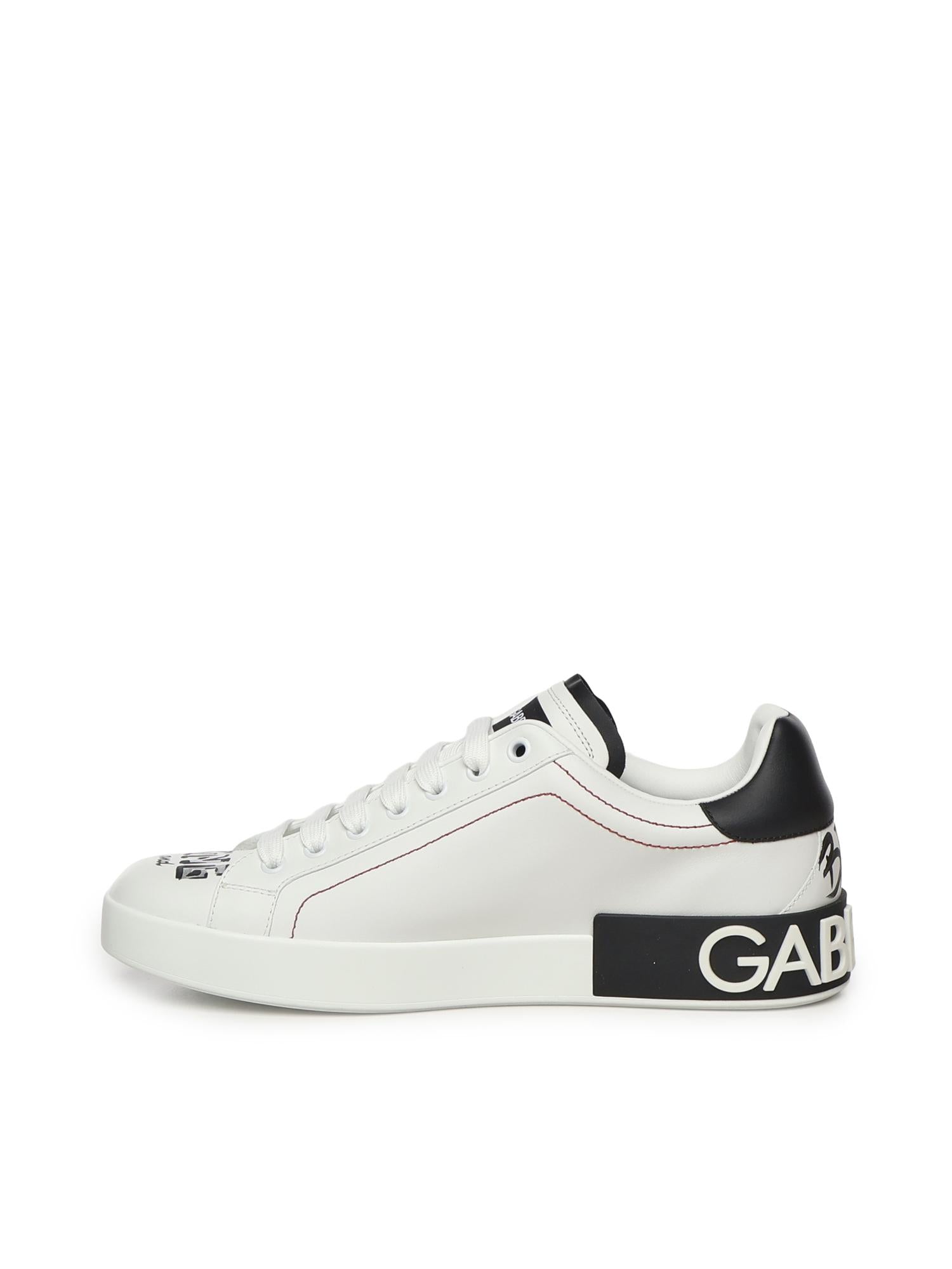 Sneakers Portofino in pelle CS1760 A9AG189697 DOLCE & GABBANA