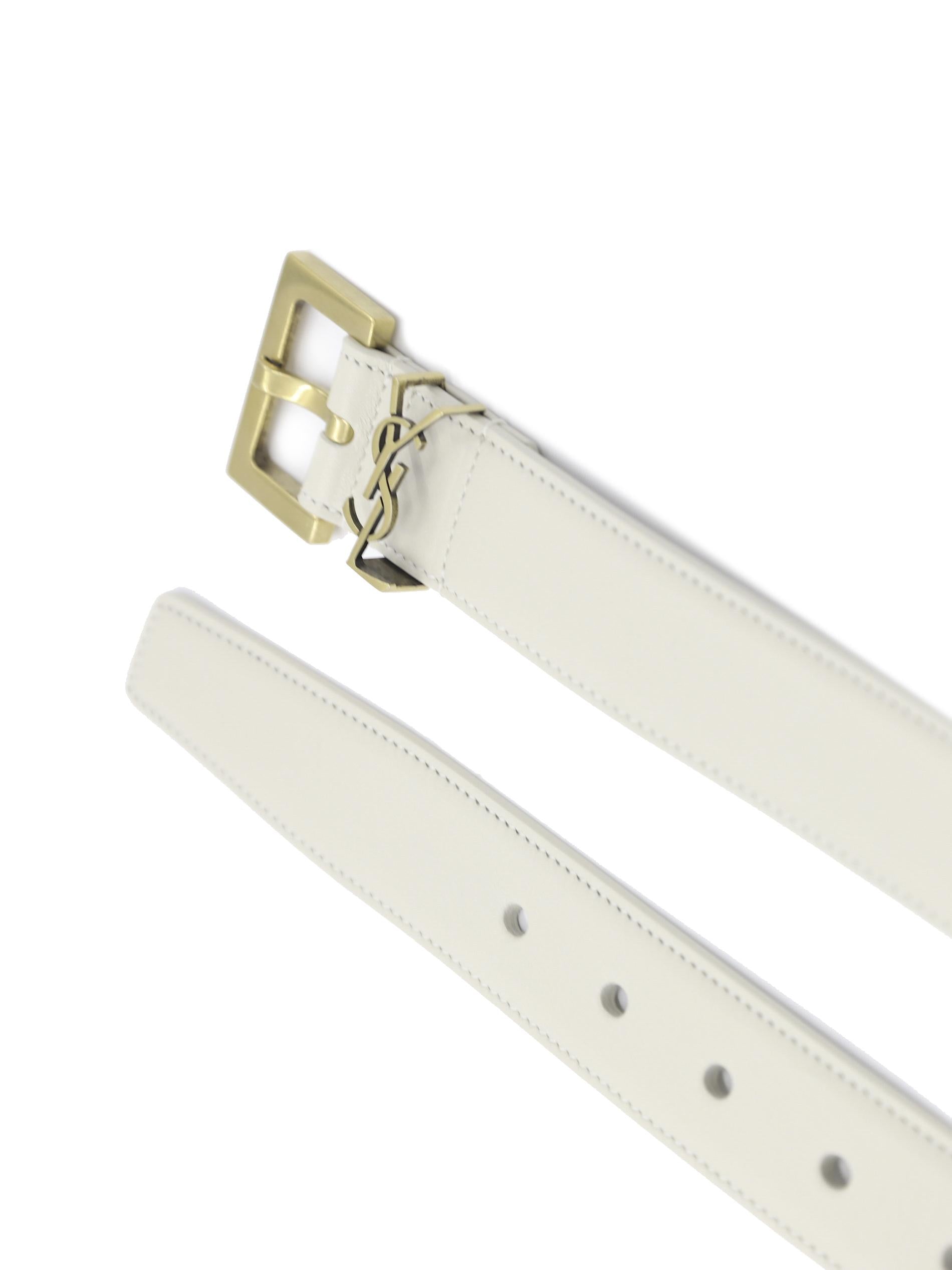 Cintura cassandre in pelle box lucida 634437 BOO0W9207 SAINT LAURENT