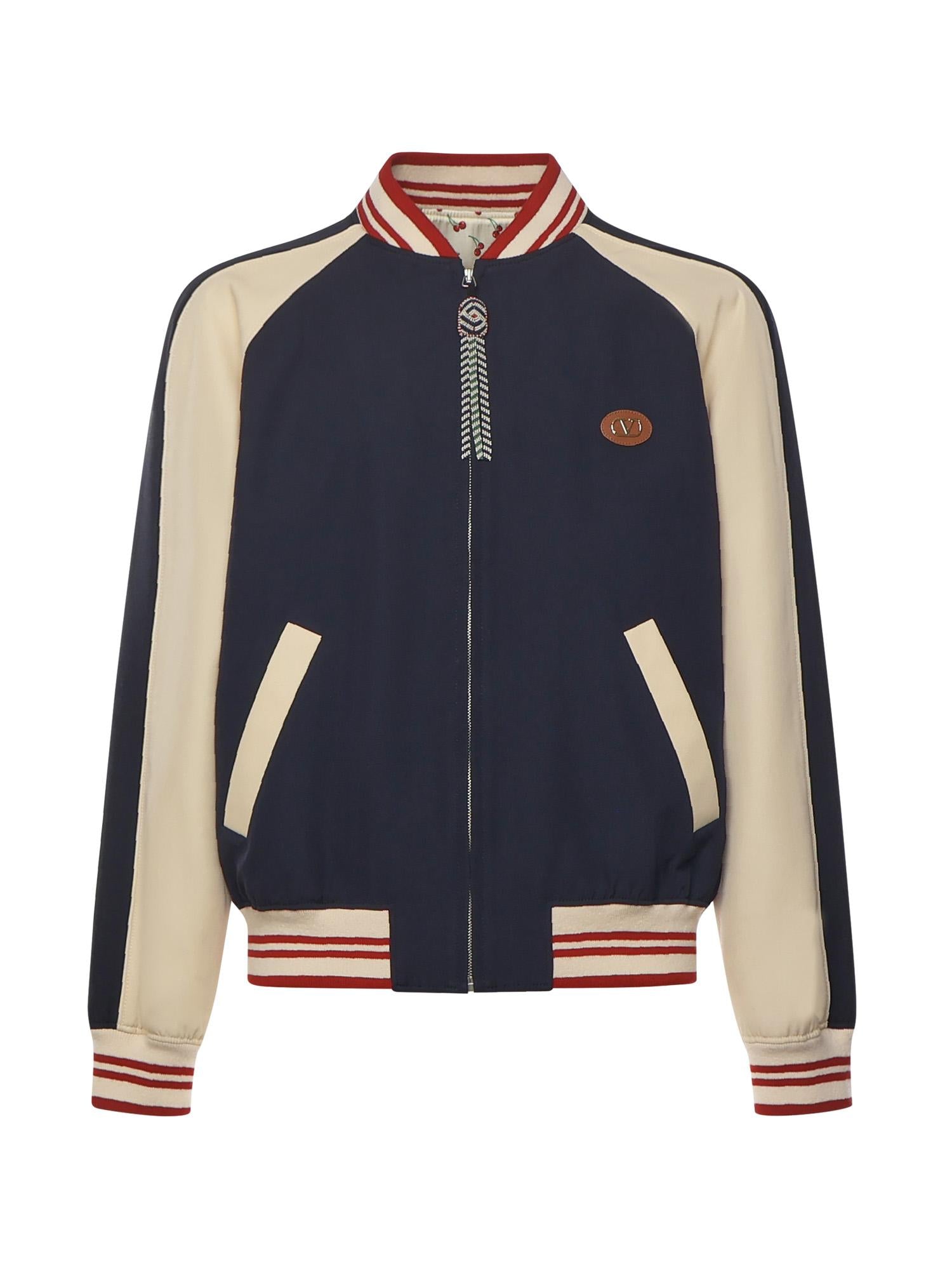 Bomber in lana e cotone 7V3CIP63 AWSDYB VALENTINO GARAVANI