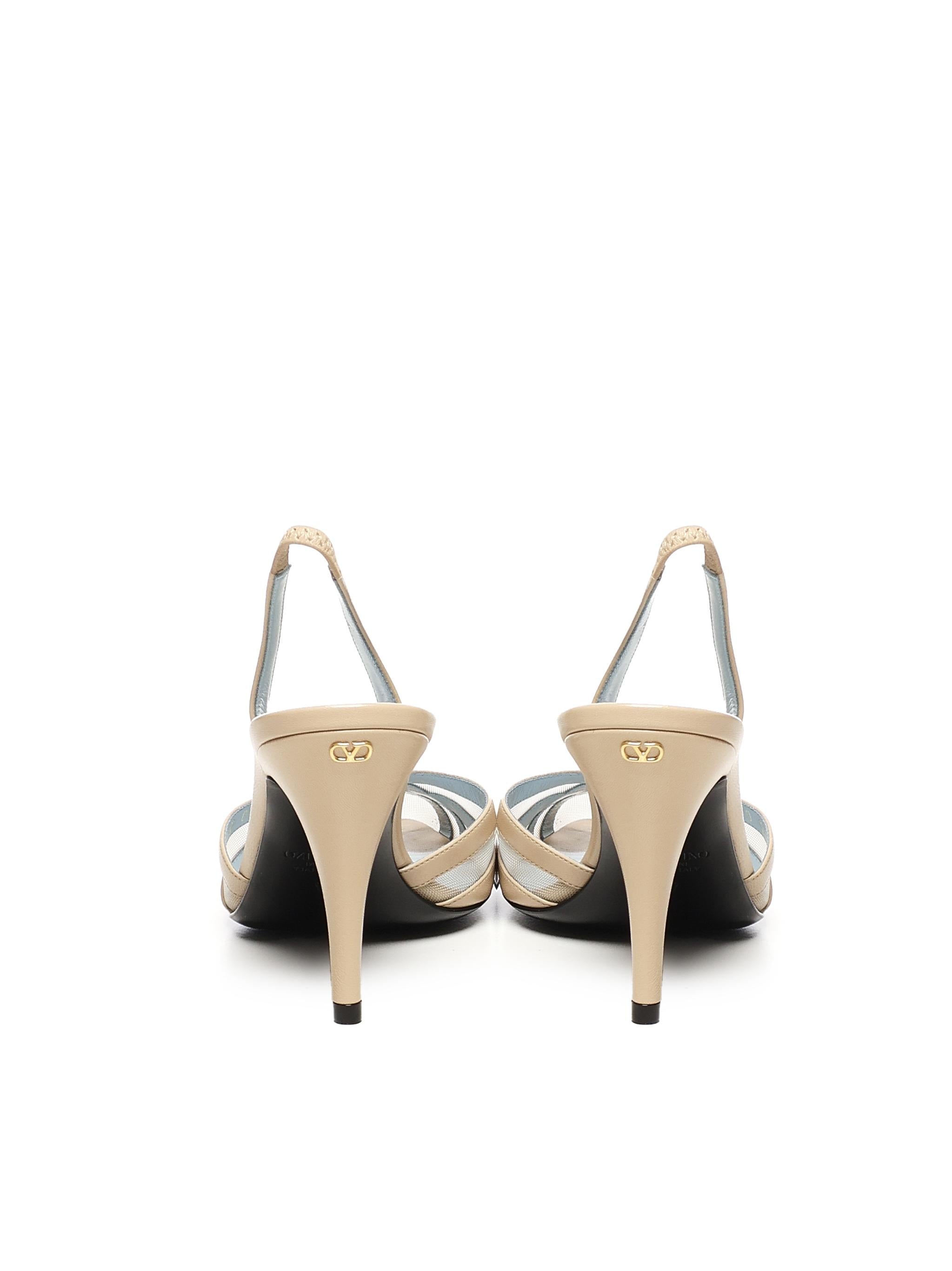 Slingback ImpuDance in capretto e rete 6W0S0LT6 PDYLZ8 VALENTINO GARAVANI