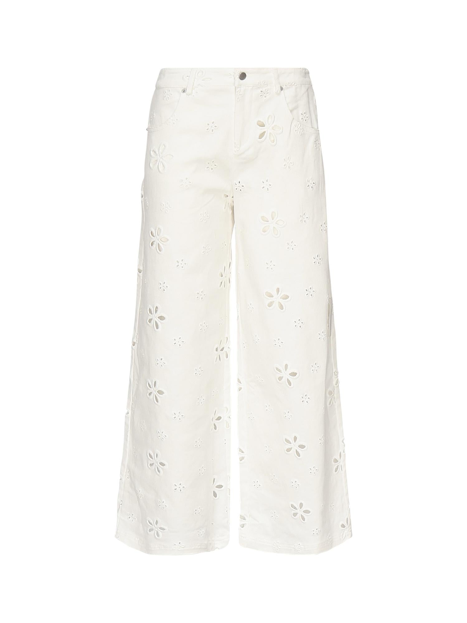 Jeans baggy Daisy CB2010 WHITE FOR LOVE & LEMONS
