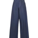 Jeans "Super loose" in denim PJ001003 BLU BONSAI